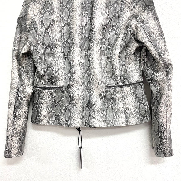 Snakeskin Moto Jacket