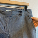 Striped Cotton Denim Trousers-4