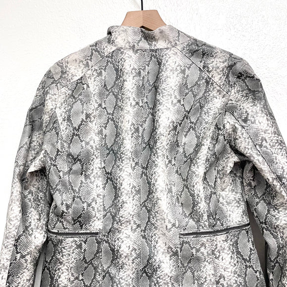 Snakeskin Moto Jacket