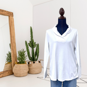 Shawl Neckline Sweatshirt