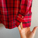 Plaid Popover Blouse-8