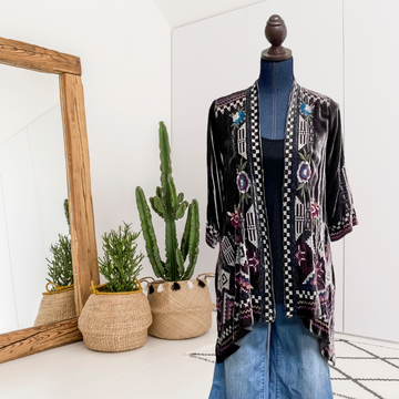 Embroidered Cardigan