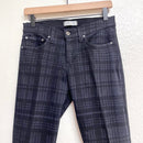 Plaid Skinny Jeans-2