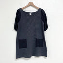 Plaid Lace Sleeve Tunic-2