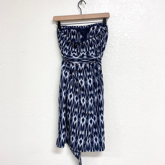 Ikat Strapless Dress