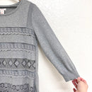 Lace Trim Sweater Dress-6