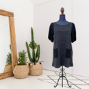 Plaid Lace Sleeve Tunic-1