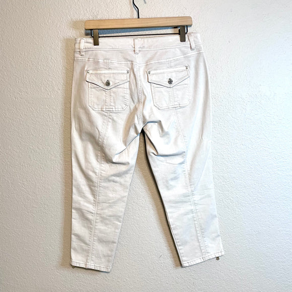 Beaded Slim Crop Pants