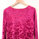 Velvet Floral Top-7