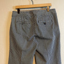 Striped Cotton Denim Trousers-8