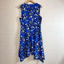 Abstract Polka Dot Button Dress-9