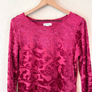 Velvet Floral Top-3