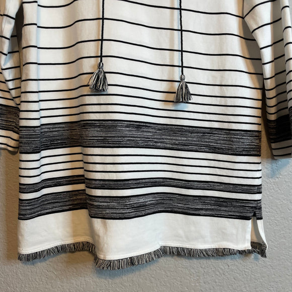 Striped Tassel Blouse