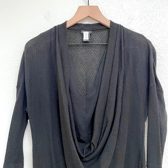 Draped Neck Sweater