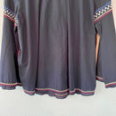 Bird Floral Embroidered Top-10