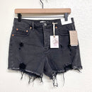 Distressed Jean Shorts-1