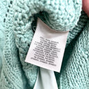 Cable Knit Polyester Hem Sweater-10