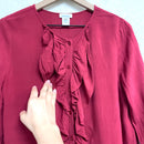 Ruffle Trim Blouse-5