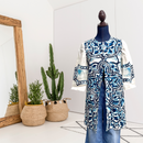 Abstract Print Linen Jacket-1