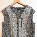 Dotted Sleeveless Blouse-3