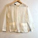 Sheer Button Back Blouse-2