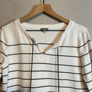Striped Tassel Blouse-3
