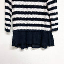 Striped Crochet Hem Sweater-6
