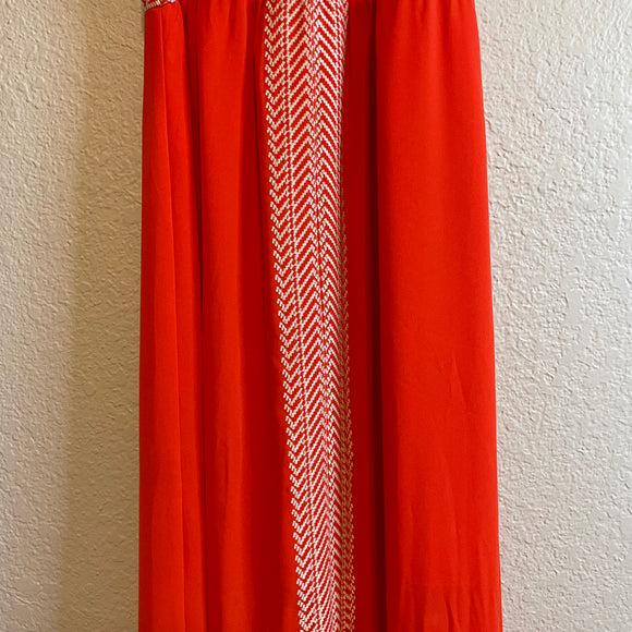 Embroidered Beaded Maxi Dress