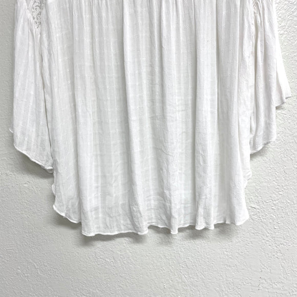 Sheer Neckline Blouse