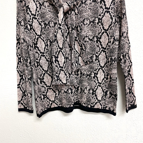Python Neck Tie Sweater