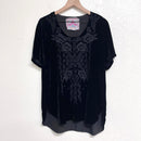 Velvet Embroidered Top-2