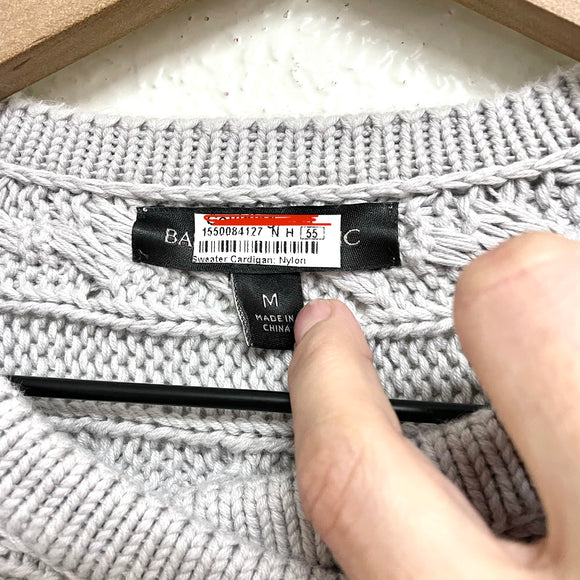 Cable Knit Moto Sweater Jacket