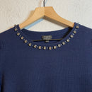 Jeweled Neck Sweater-3