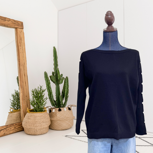Pearl Trim Sweater