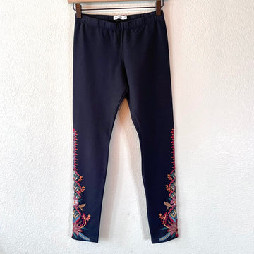 Embroidered Floral Leggings