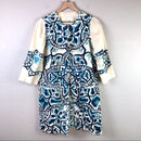 Abstract Print Linen Jacket-2