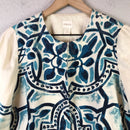 Abstract Print Linen Jacket-3