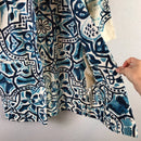 Abstract Print Linen Jacket-6