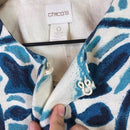 Abstract Print Linen Jacket-7