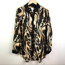 Animal Print Button Up Blouse-2