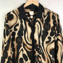 Animal Print Button Up Blouse-3