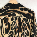 Animal Print Button Up Blouse-5