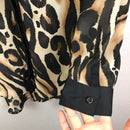 Animal Print Button Up Blouse-8
