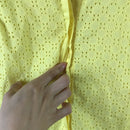 Eyelet Overlay Shift Dress-5
