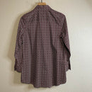 Abstract Print Button Down Top-6