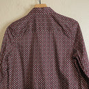 Abstract Print Button Down Top-7