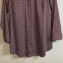 Abstract Print Button Down Top-8