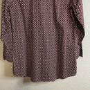 Abstract Print Button Down Top-9