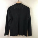 Embellished Velvet Trim Cardigan-9