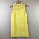 Eyelet Overlay Shift Dress-9